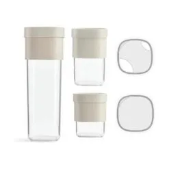 Lekue Flip Opbevaringsboks Sæt - 3 Dele