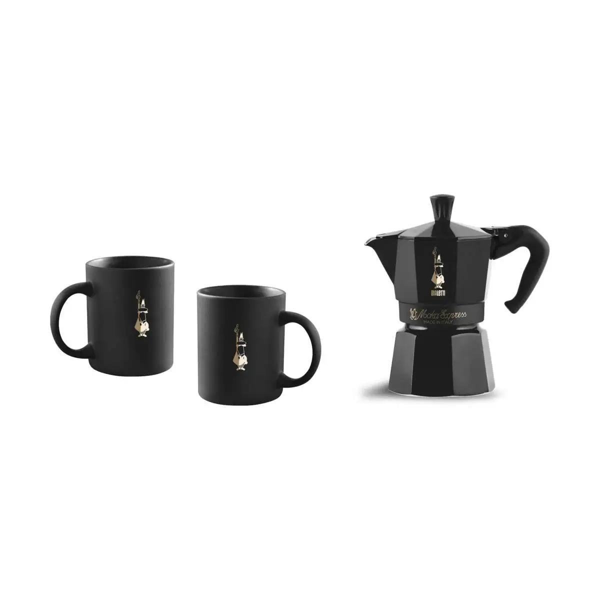 Bialetti Black Star Edition Espressokande M. 2 Kopper