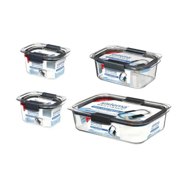 Sistema Brilliance Opvaringsbokse - 4-pak