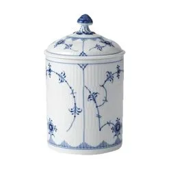 Royal Copenhagen Musselmalet Riflet Krukke M. Låg