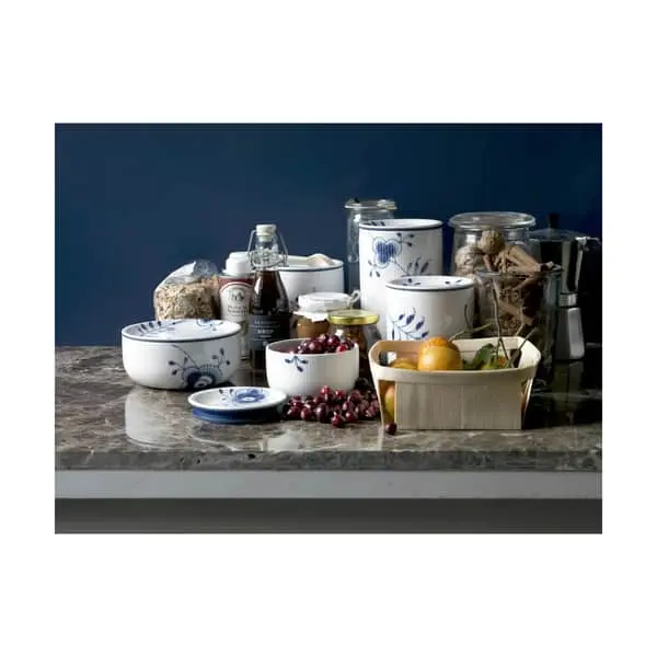 Royal Copenhagen Blå Mega Riflet Krukke - Billede 5